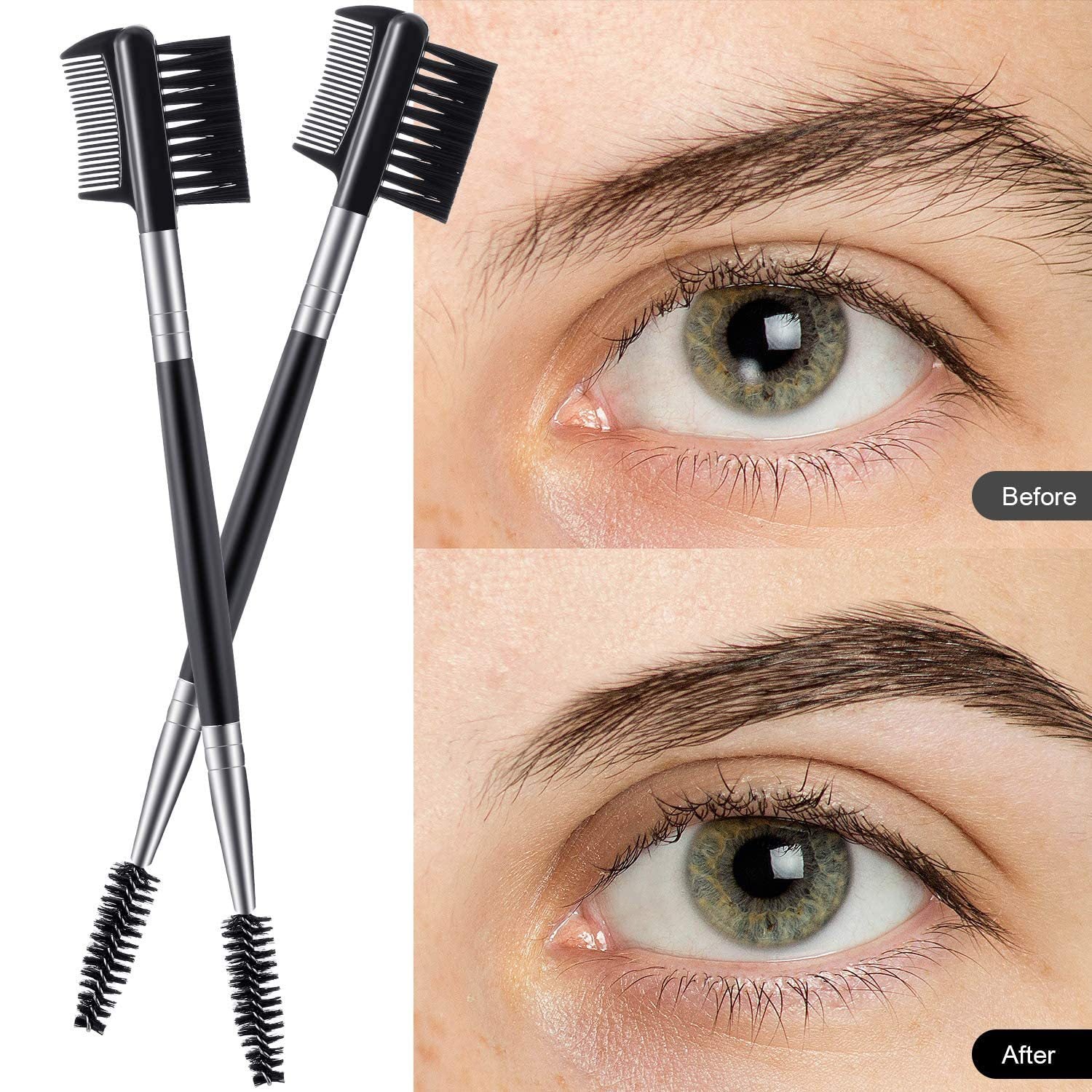 Cross-Border Makeup Tool Set with Eyelash Brushes & Comb