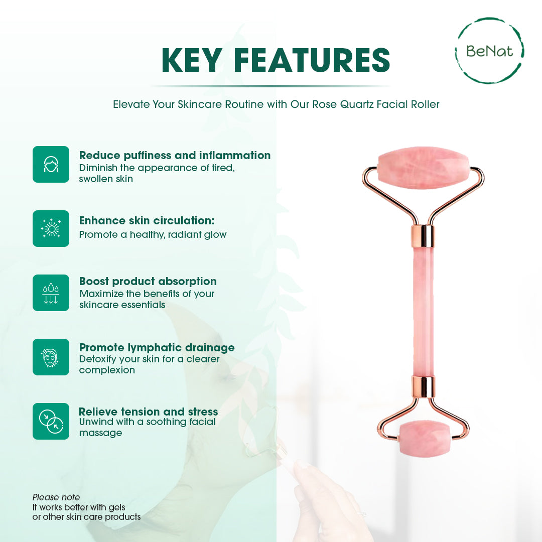 Rose Quartz Facial Roller