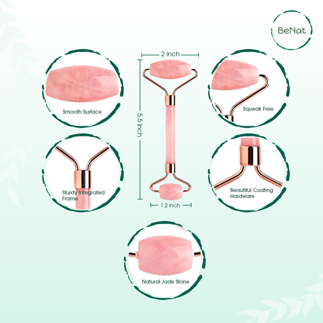 Rose Quartz Facial Roller