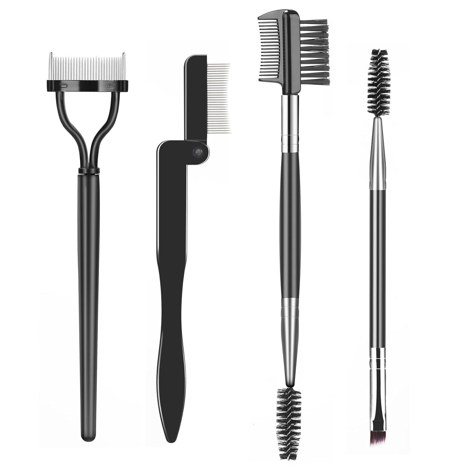 Cross-Border Makeup Tool Set with Eyelash Brushes & Comb