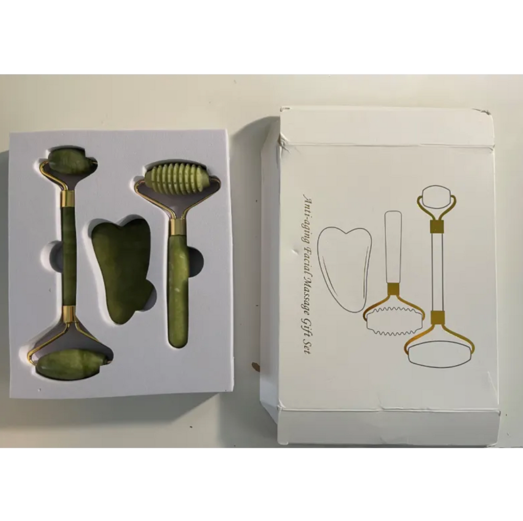 3-in-1 Jade Roller Set