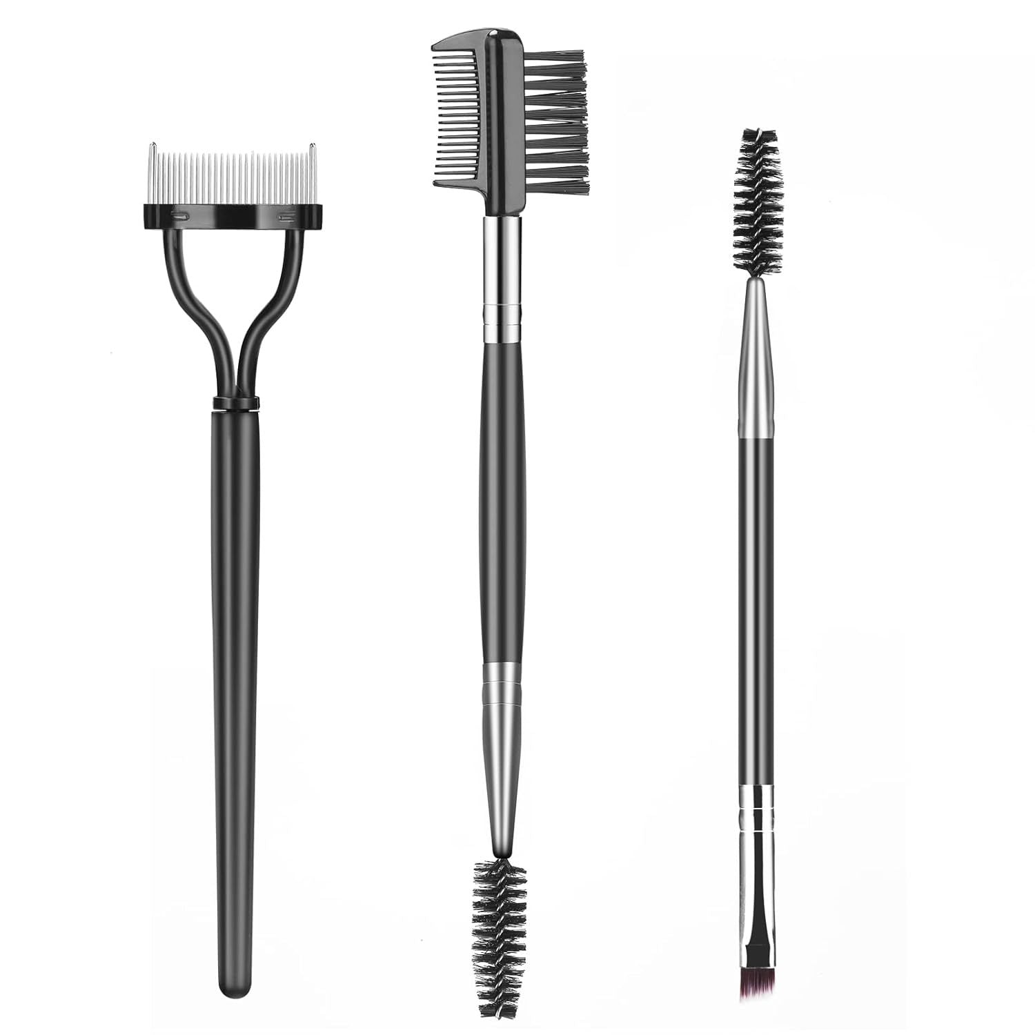 Cross-Border Makeup Tool Set with Eyelash Brushes & Comb