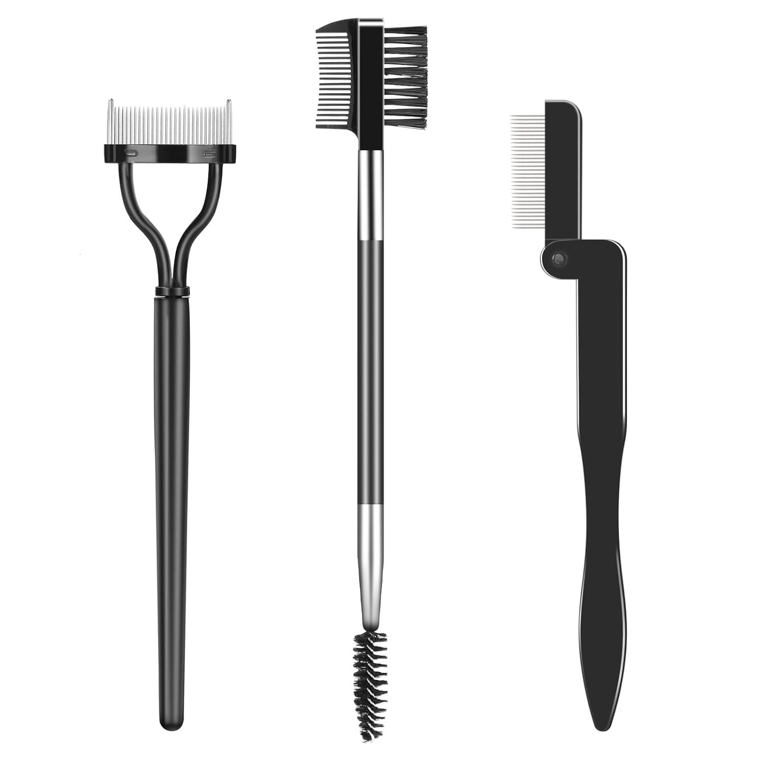 Cross-Border Makeup Tool Set with Eyelash Brushes & Comb